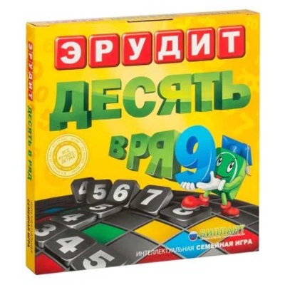 Настольная игра Эрудит Десять в ряд Биплант 10019